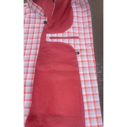 Men Purple Checkered Nehru Jacket by Virat Fashions (1pc) | Nehru jackets, Nehru  jacket for men, Jackets