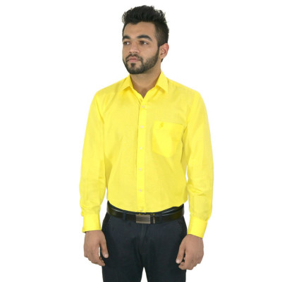 Formal Yellow Full Sleeves Shirt