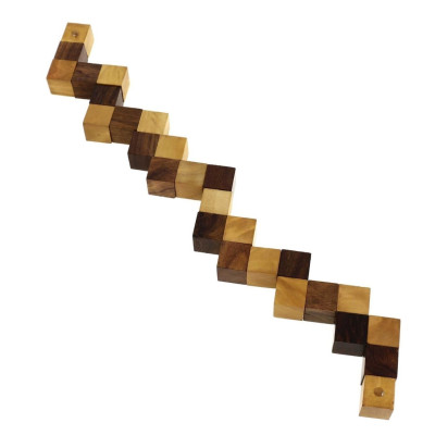 Wooden Puzzle Snake Cube For Child As Well As Adults Wooden Puzzle Snake Cube For Child As Well As Adults