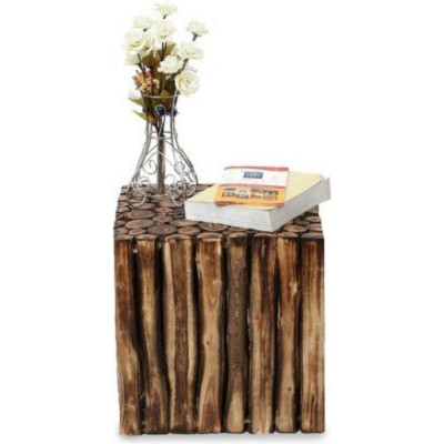 Wooden Square Shape Stool Made From Natural Wood Blocks Wooden Square Shape Stool Made From Natural Wood Blocks