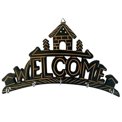 Wooden Key Holder - Welcome Wooden Key Holder - Welcome