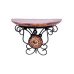 Wood and Wrought Iron Fancy Brown Wooden Handicrafts Bracket Holder (Set of Three) Wood and Wrought Iron Fancy Brown Wooden Handicrafts Bracket Holder (Set of Three)