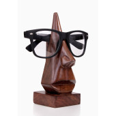Unique Hand Carved Rosewood Nose-Shaped Eyeglass Spectacle Holder (1)